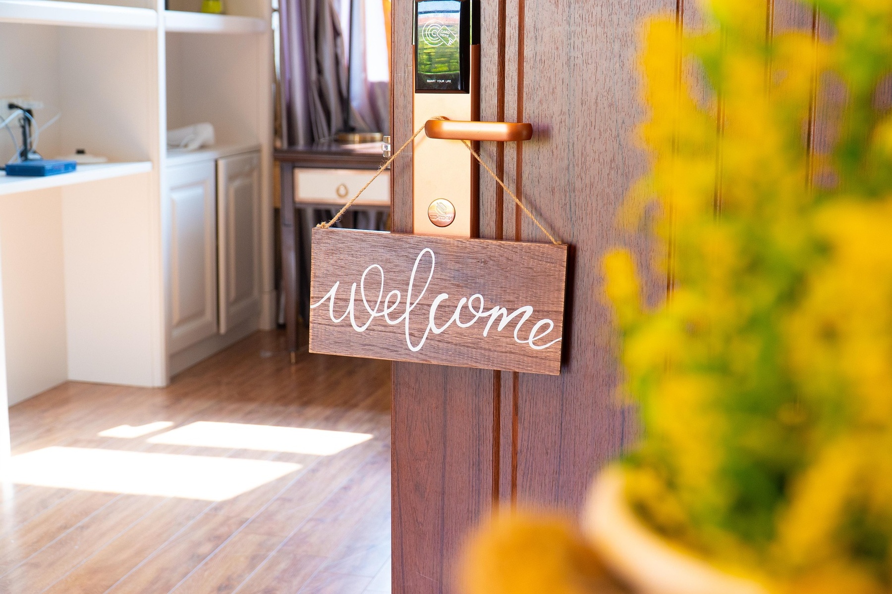 Welcoming entrance to a home