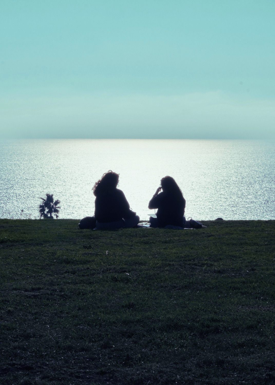 Two people in conversation